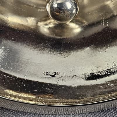 Godinger Silver Art Co Santa Christmas Bell Silver Plated Enamel 6oz Holiday - Thumbnail 4