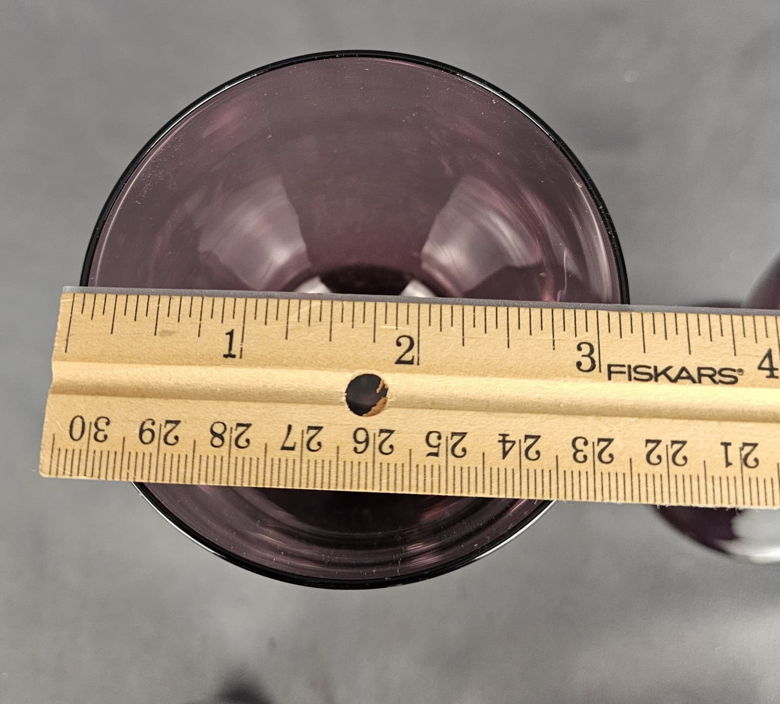 2 Amethyst Purple Aquarius 5 Ounce Wine Goblets MCM + 2 Amethyst Cocktail - Thumbnail 8