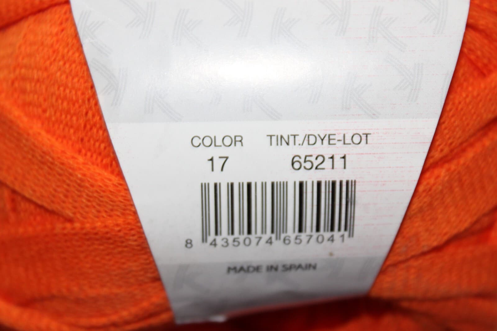 Katia Big Ribbon Col 17 Orange Cotton Polyester 200gr 77yd - Thumbnail 6