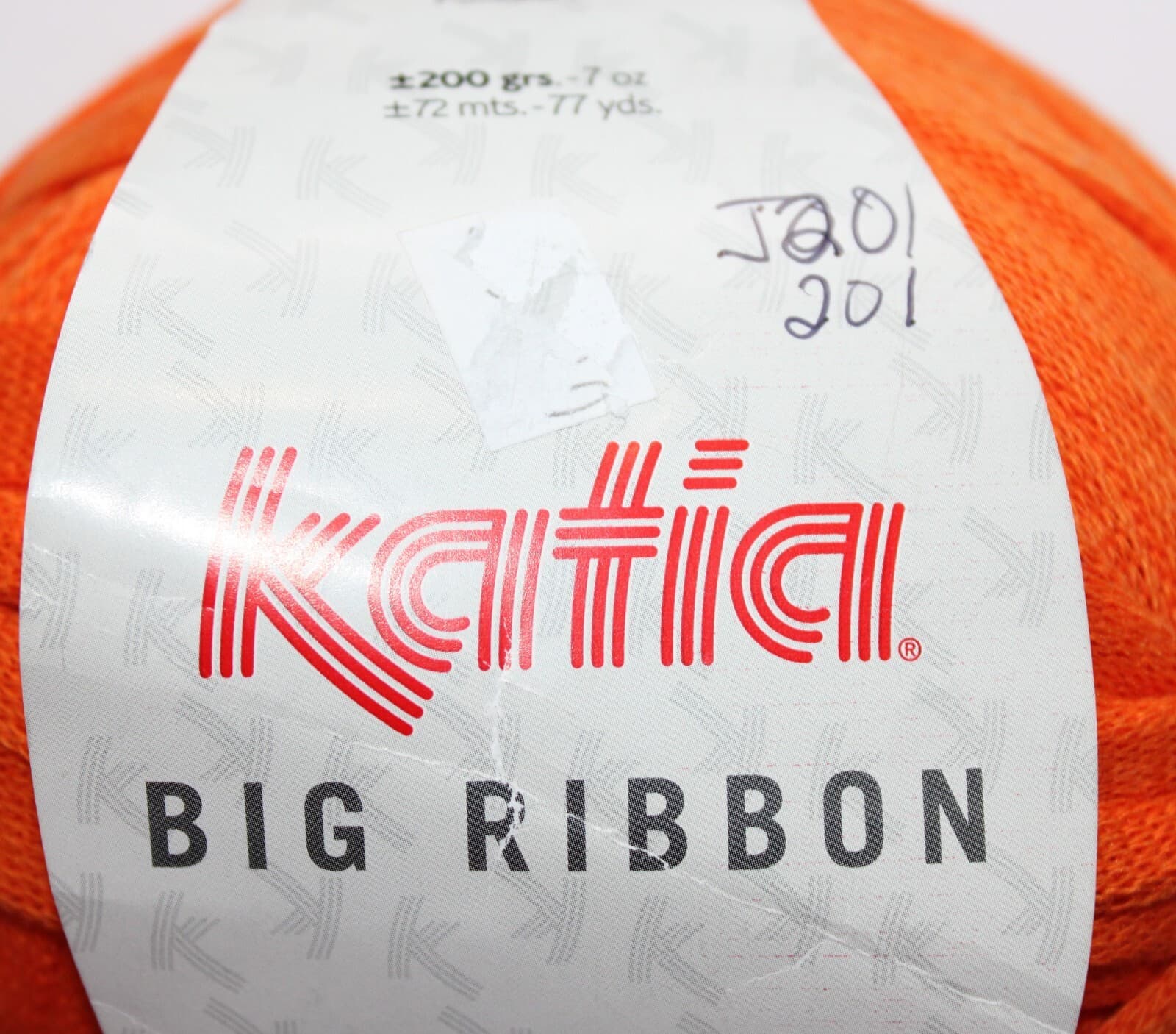 Katia Big Ribbon Col 17 Orange Cotton Polyester 200gr 77yd - Thumbnail 4