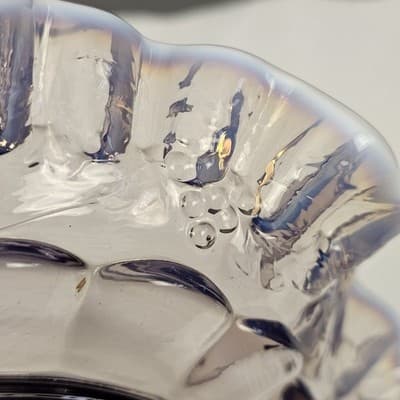 Westmoreland Grape Lilac Purple Opalescent UV Glass Bowl Dish Plate - Thumbnail 10