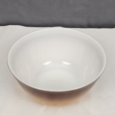 Vintage Pyrex Old Orchard Brown Ombre Mixing Bowl #402 1.5 Qt Large Nesting - Thumbnail 2