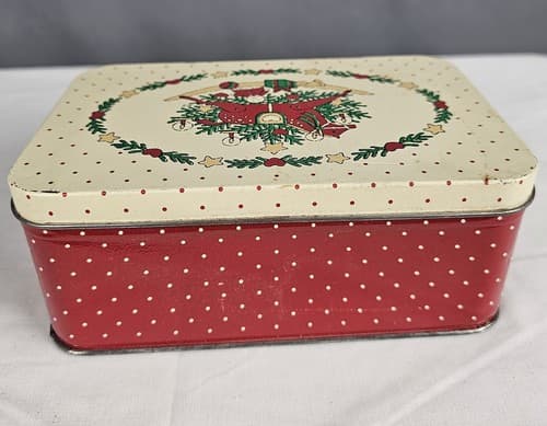 Rocking Horse Tin Christmas 1987 CHD Red Beige - Thumbnail 9