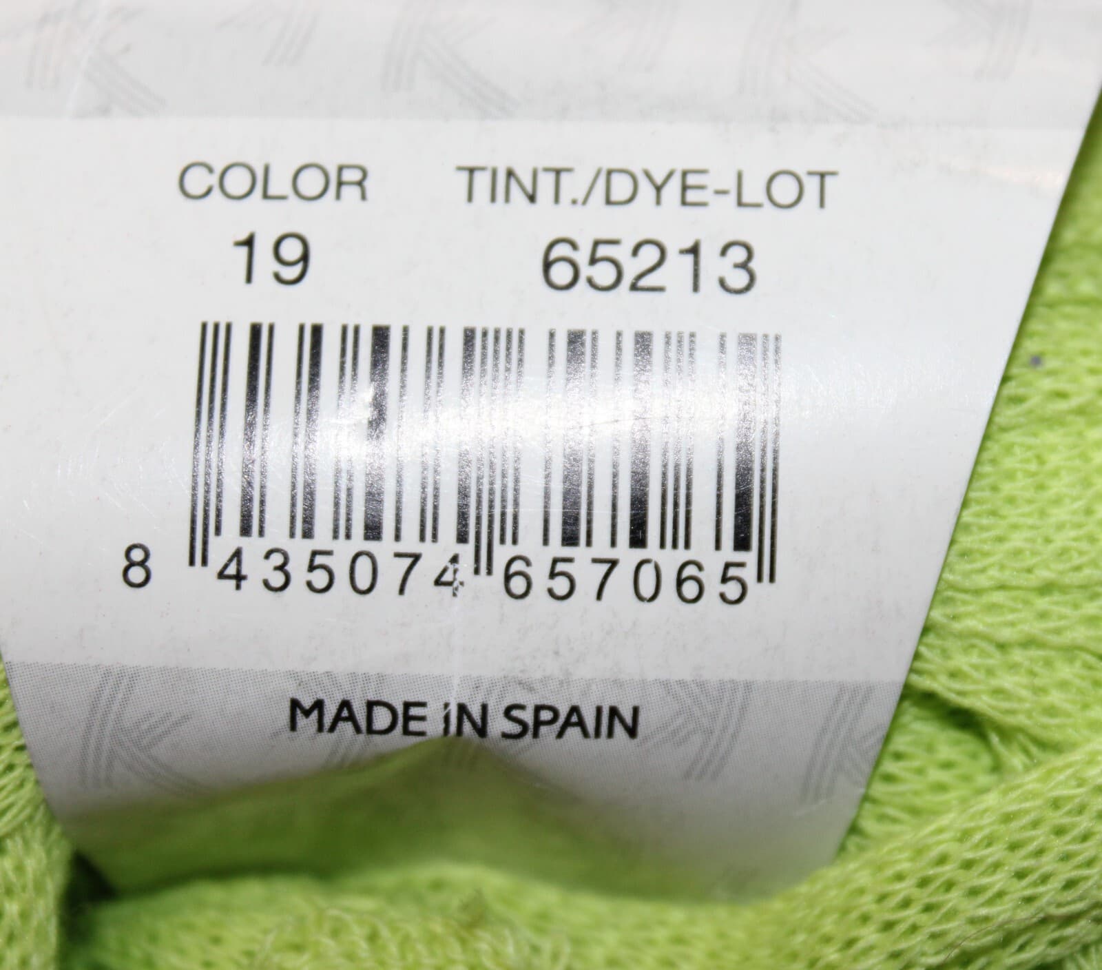 Katia Big Ribbon Col 19 Lime Green Cotton Polyester 200gr 77yd - Thumbnail 5
