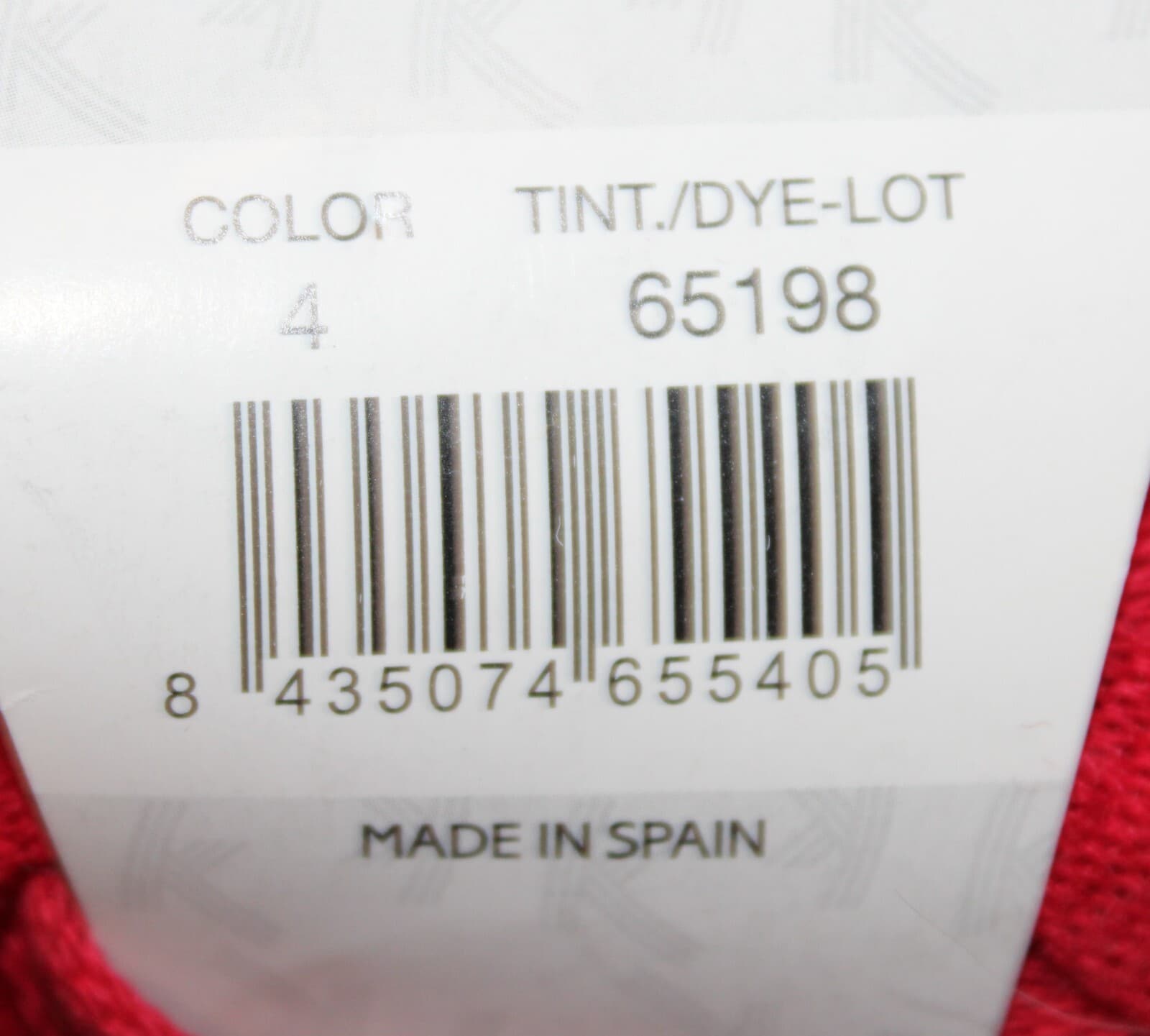 Katia Big Ribbon Col 4 Red Cotton Polyester 200gr 77yd - Thumbnail 5