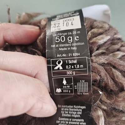 Austermann Floki Yarn Col 0003 Brown 50g 25m Wool Acrylic Needle 10-12 - Thumbnail 4