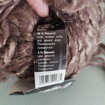 Austermann Floki Yarn Col 0003 Brown 50g 25m Wool Acrylic Needle 10-12 - Thumbnail 6