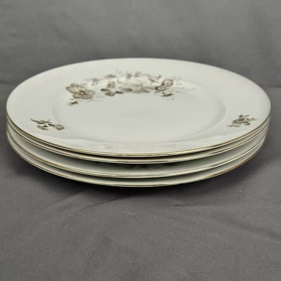 Vintage Twilight Rose China 37 piece Set Haviland Bavaria Germany Porcelain New - Thumbnail 6