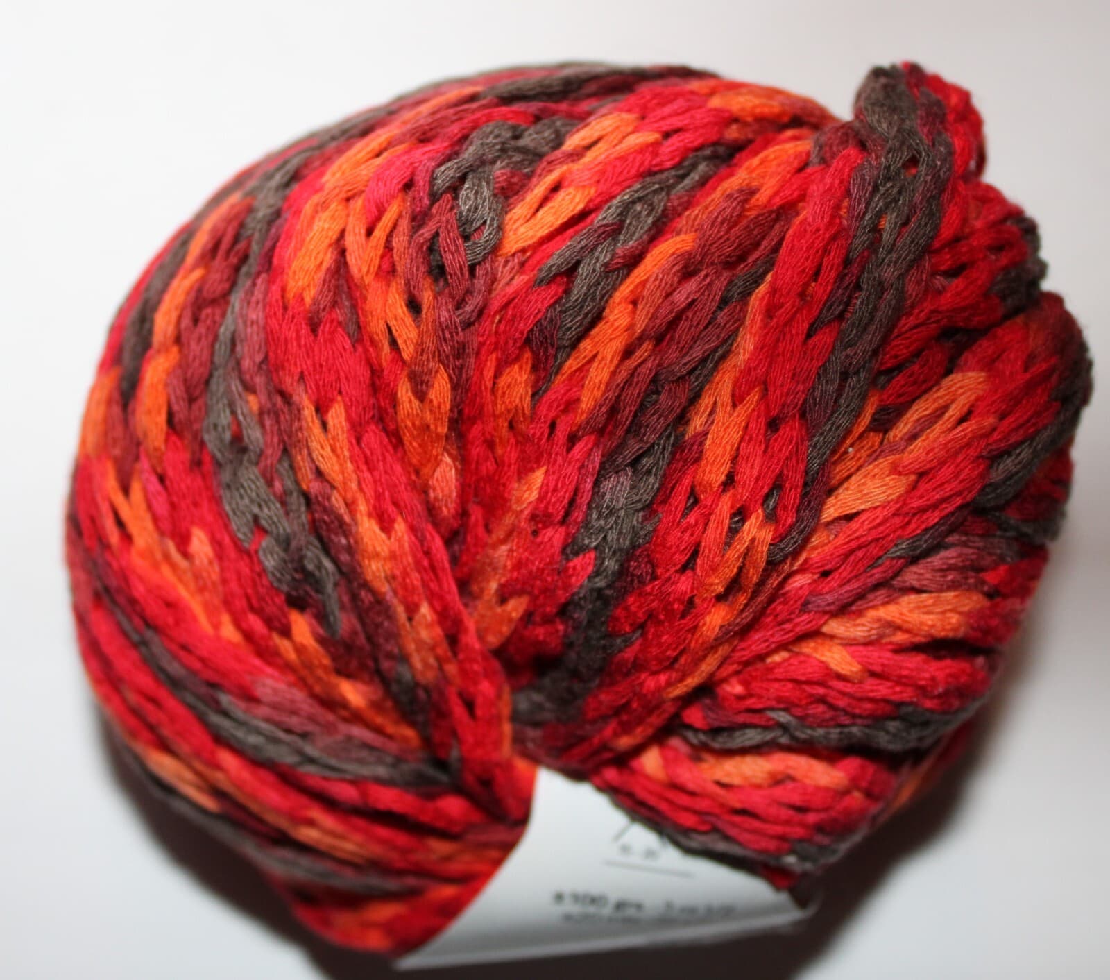 Katia Malindi Col 14 Orange Red Brown Mix 100% Acrylic 100gr 22yards - Thumbnail 3