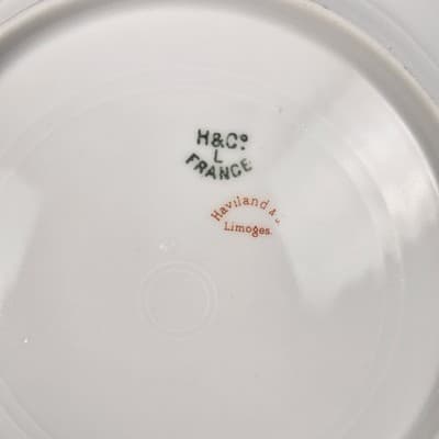 Haviland Limoges June Bride Pink Rose Gold Trim Plates Set of 4 7.25" Scalloped - Thumbnail 6