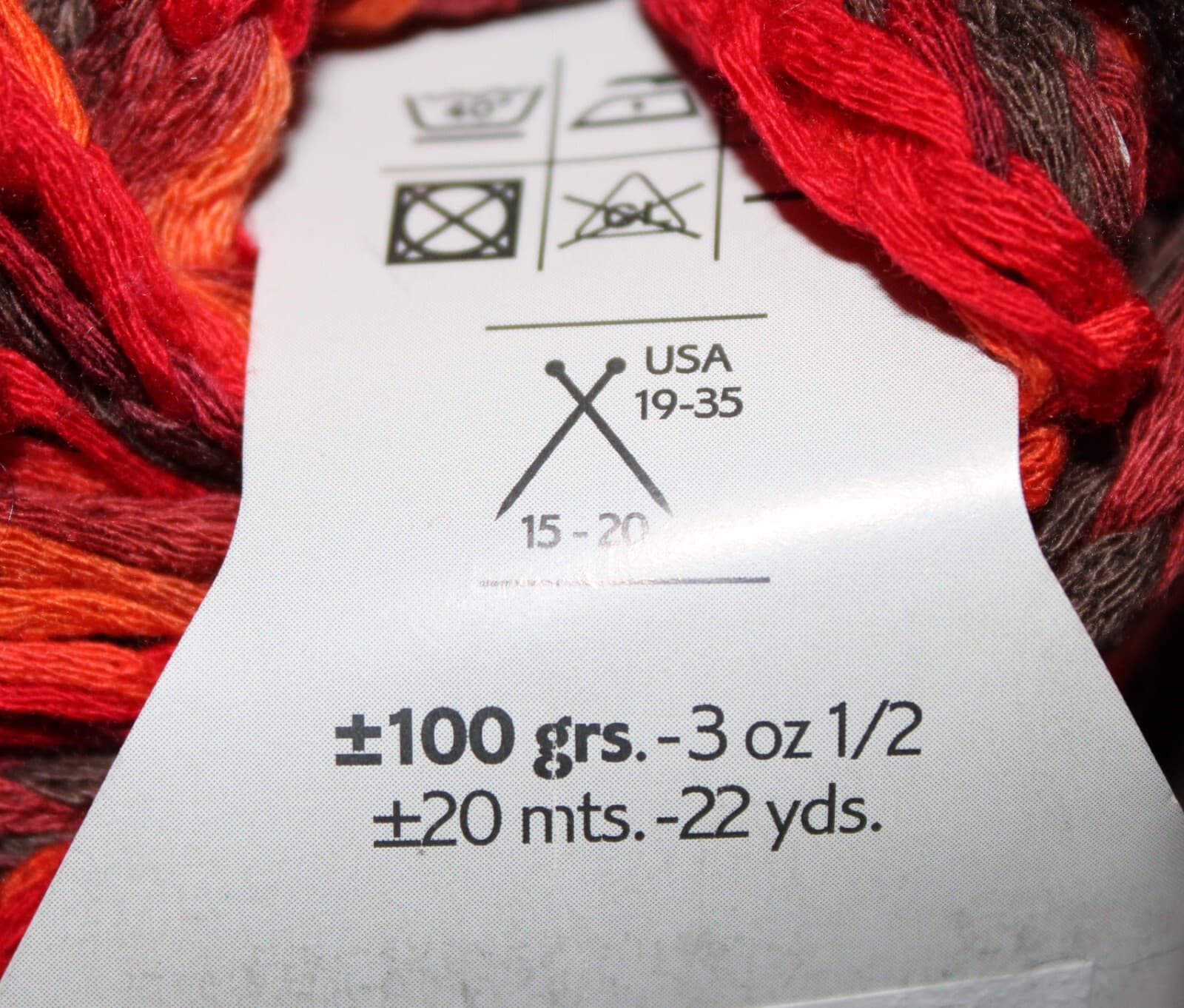 Katia Malindi Col 14 Orange Red Brown Mix 100% Acrylic 100gr 22yards - Thumbnail 5