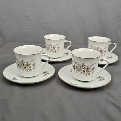Vintage Twilight Rose China 37 piece Set Haviland Bavaria Germany Porcelain New - Thumbnail 9