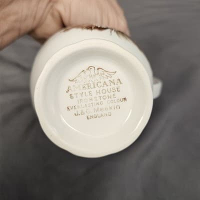 Vintage Americana Style House Ironstone England Creamer Pitcher J. & G. Meakin - Thumbnail 4