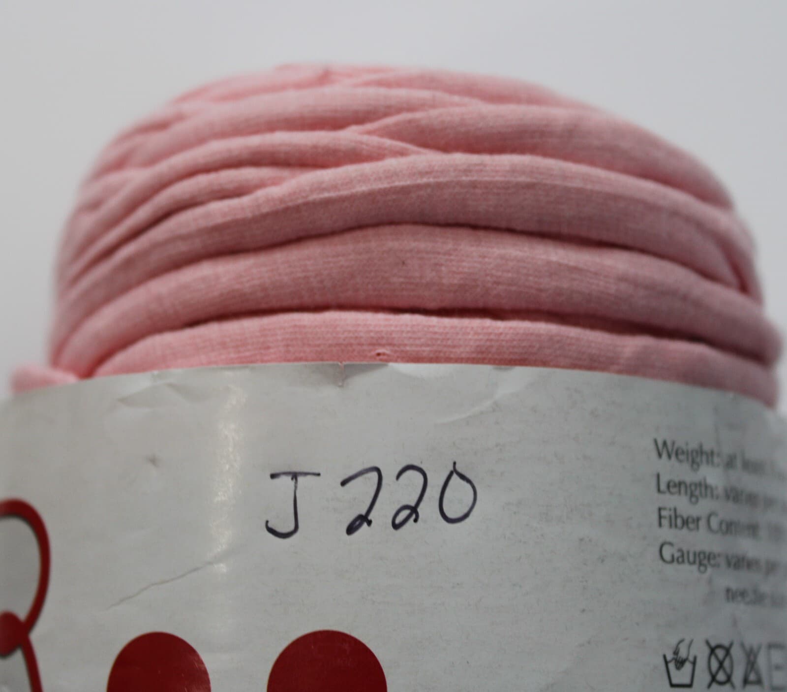 Euro Yarns Tee Rag Col Pink 100% Cotton 11oz, Length varies per roll - Thumbnail 2