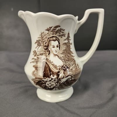 Vintage Americana Style House Ironstone England Creamer Pitcher J. & G. Meakin - Thumbnail 2