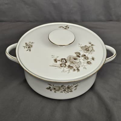 Vintage Twilight Rose China 37 piece Set Haviland Bavaria Germany Porcelain New - Thumbnail 18