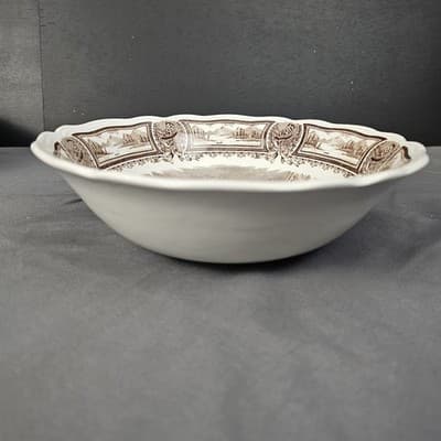 Vintage Americana Style House Ironstone England Serving Bowl 8.25" J & G Meakin - Thumbnail 2