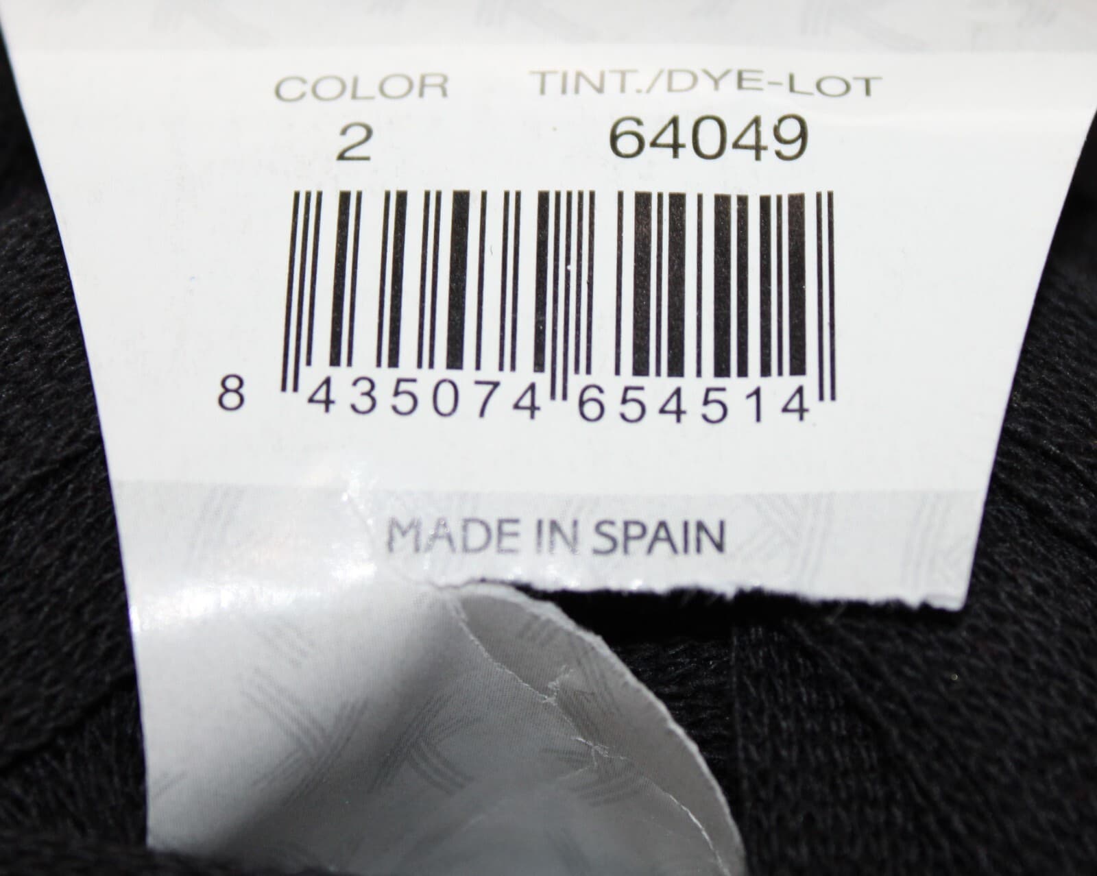 Katia Big Ribbon Col 2 Black Cotton Polyester 200gr 77yd - Thumbnail 4