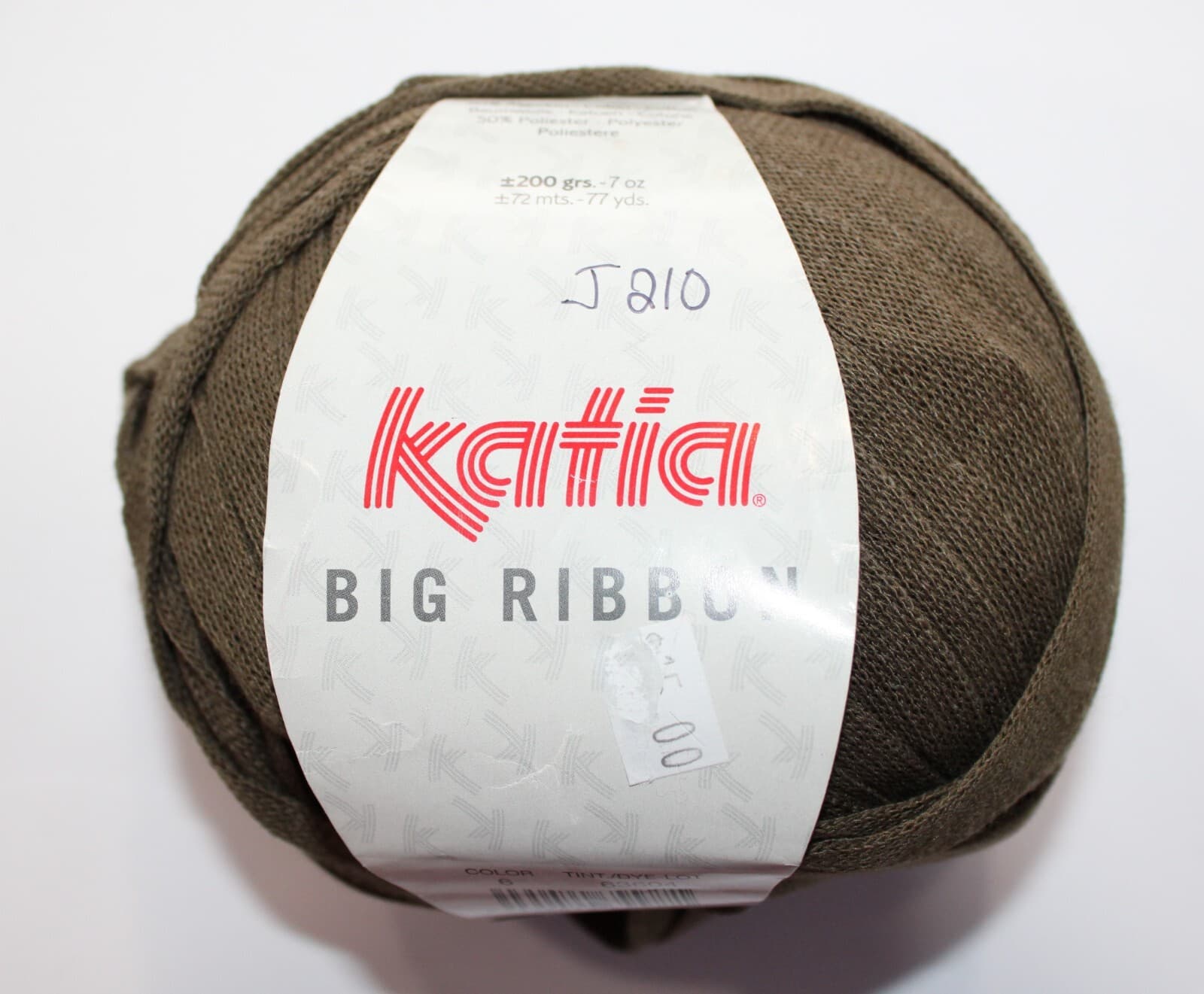 Katia Big Ribbon Col 6 Tan Cotton Polyester 200gr 77yd - Thumbnail 2