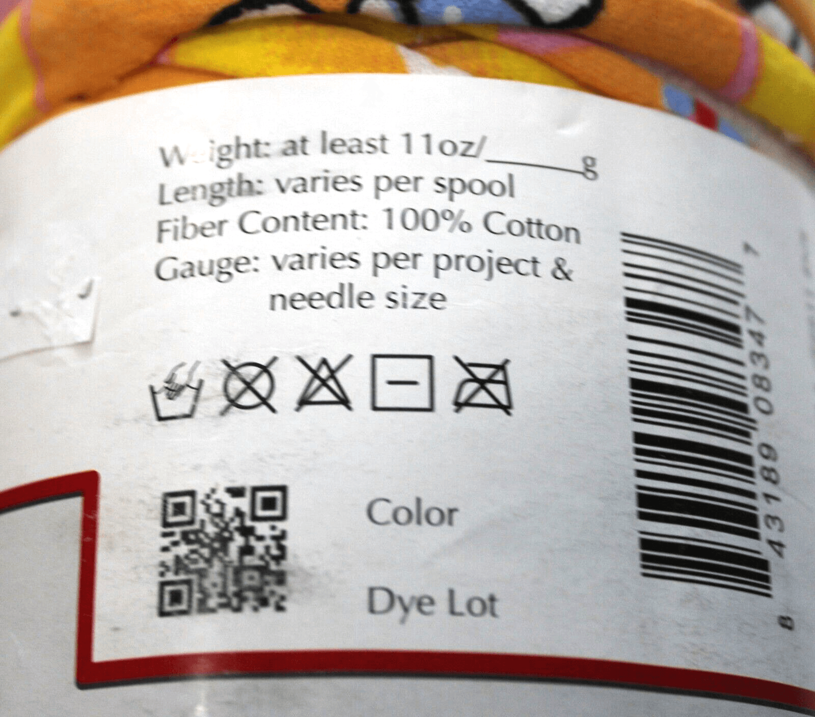Euro Yarns FUN Tee Rag Col Yellow 100% Cotton 11oz, Length varies per roll - Thumbnail 3