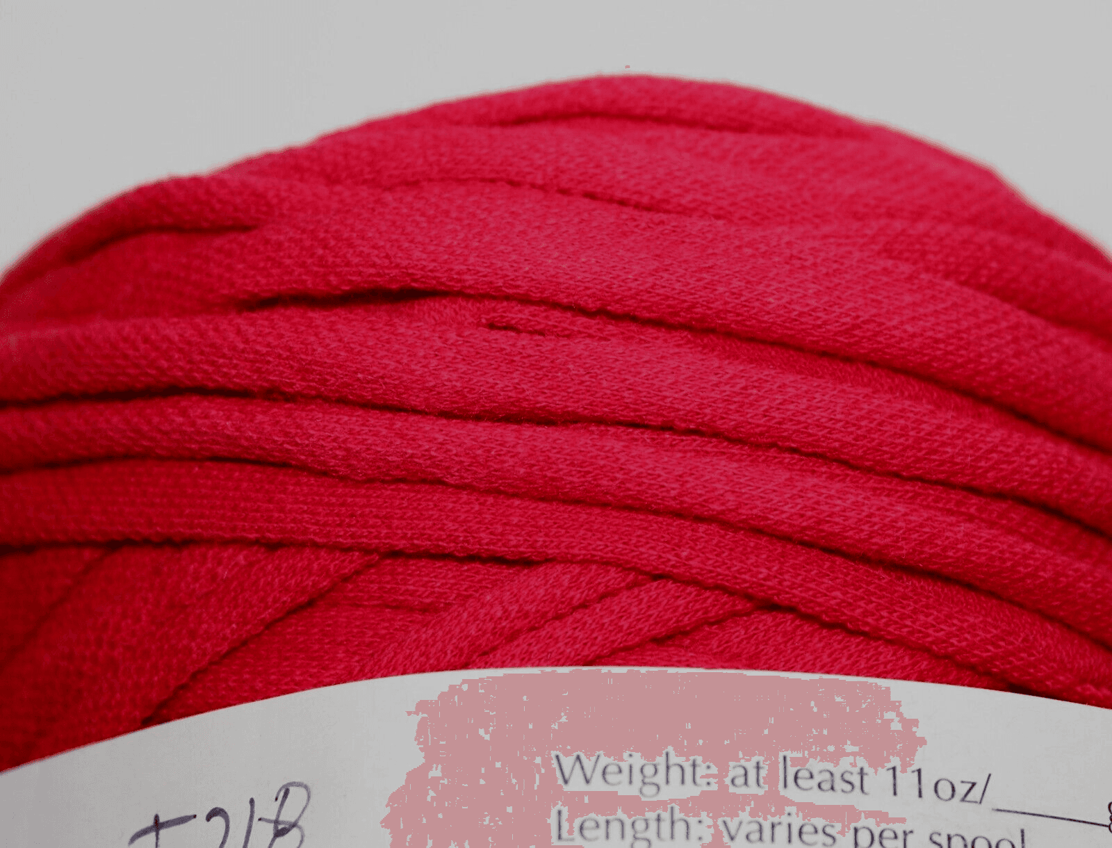 Euro Yarns Tee Rag Col Red 100% Cotton 11oz, - Thumbnail 3