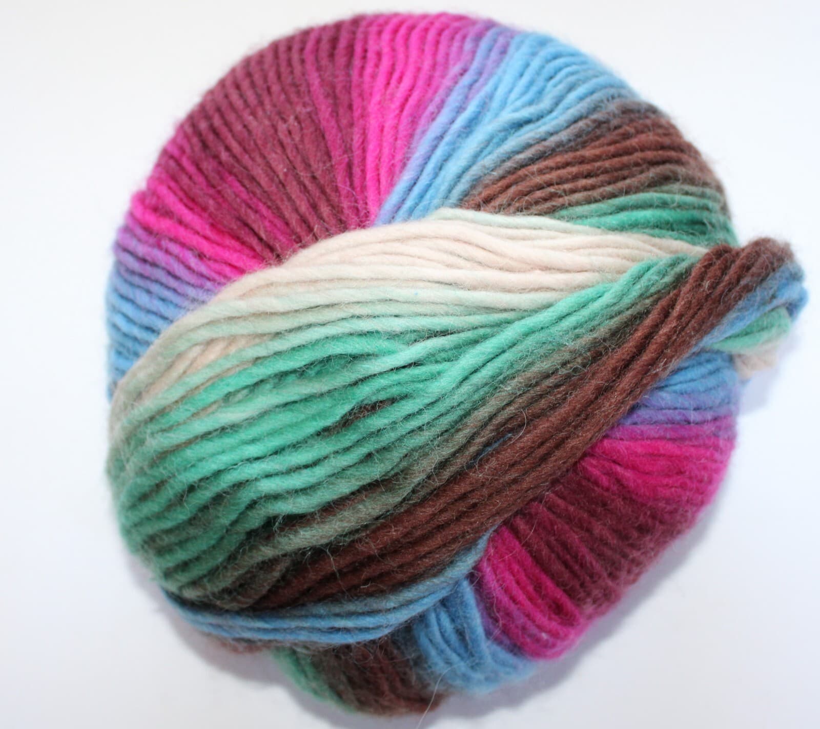 Ferner Wolle Filzmich! Pink Brown Blue Green Virgin Wool Nylon 200gr 200m - Thumbnail 2