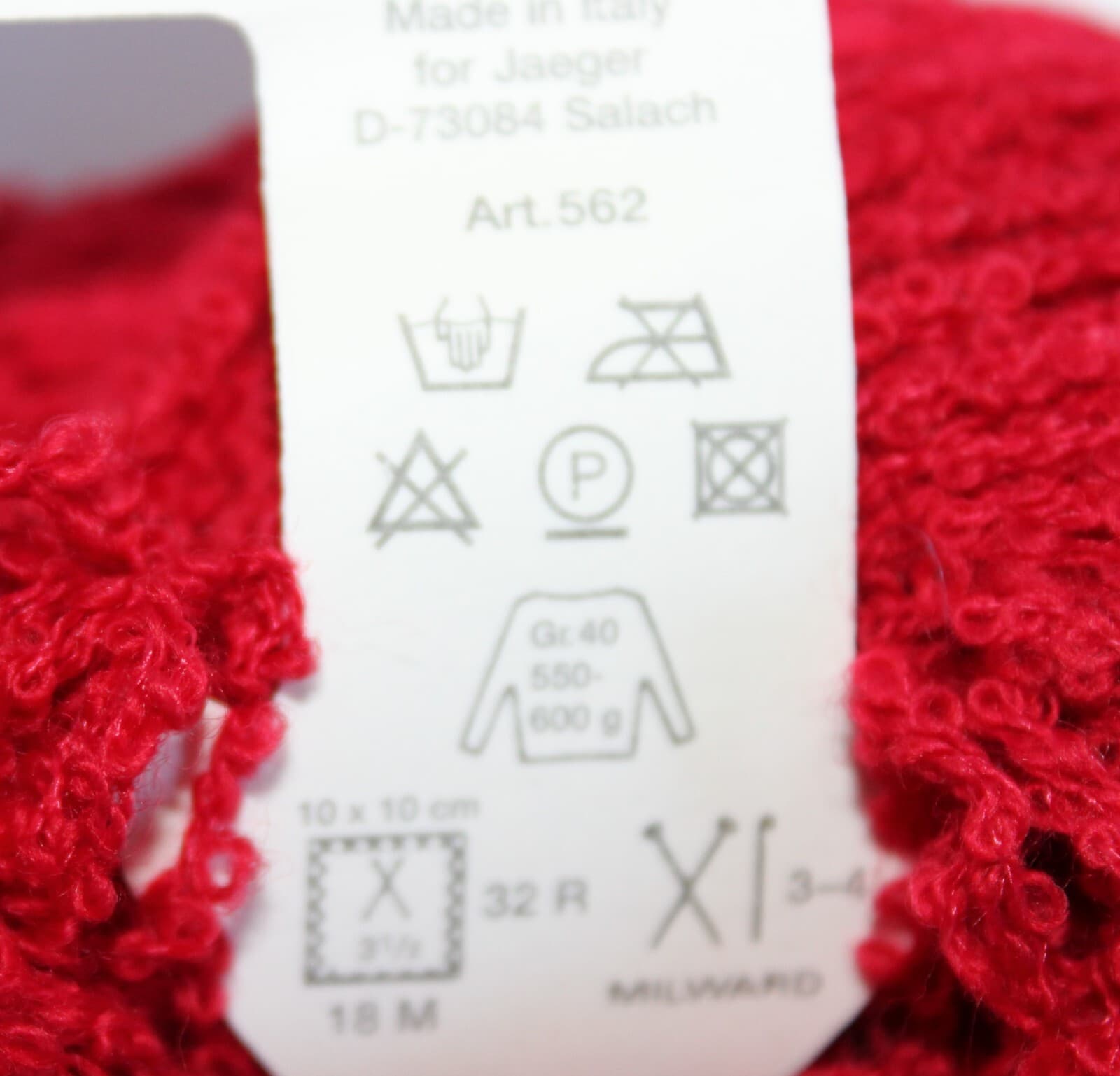 Jaeger Sagant Col 30 Red Merino Acrylic Nylon 50gr 115m - Thumbnail 5