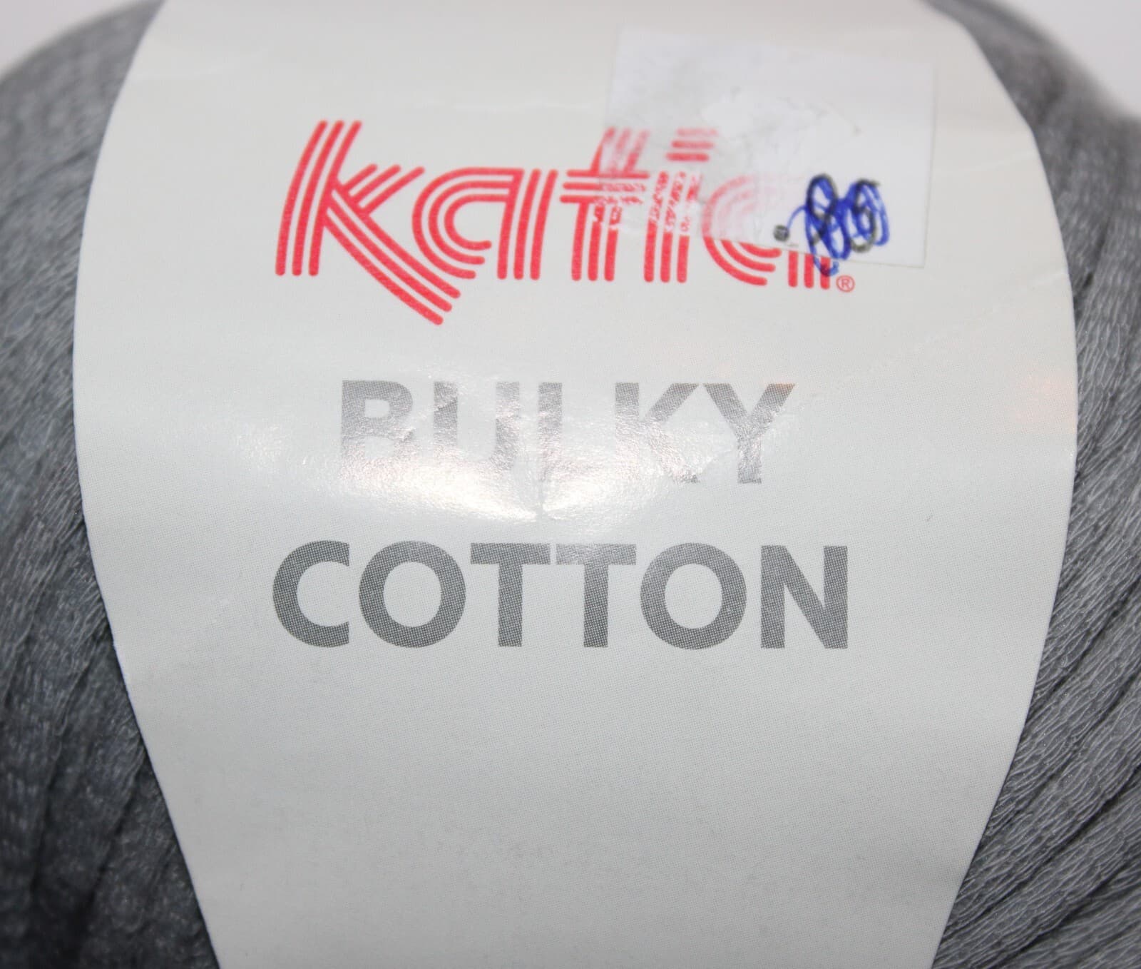 Katia Bulky Cotton Col 71 Gray Cotton Nylon 50gr 109yd - Thumbnail 4