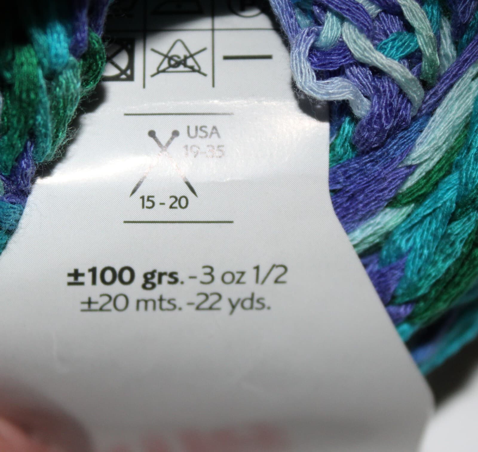 Katia Malindi Col 12 Blue Green Purple Mix 100% Acrylic 100gr 22yards - Thumbnail 6