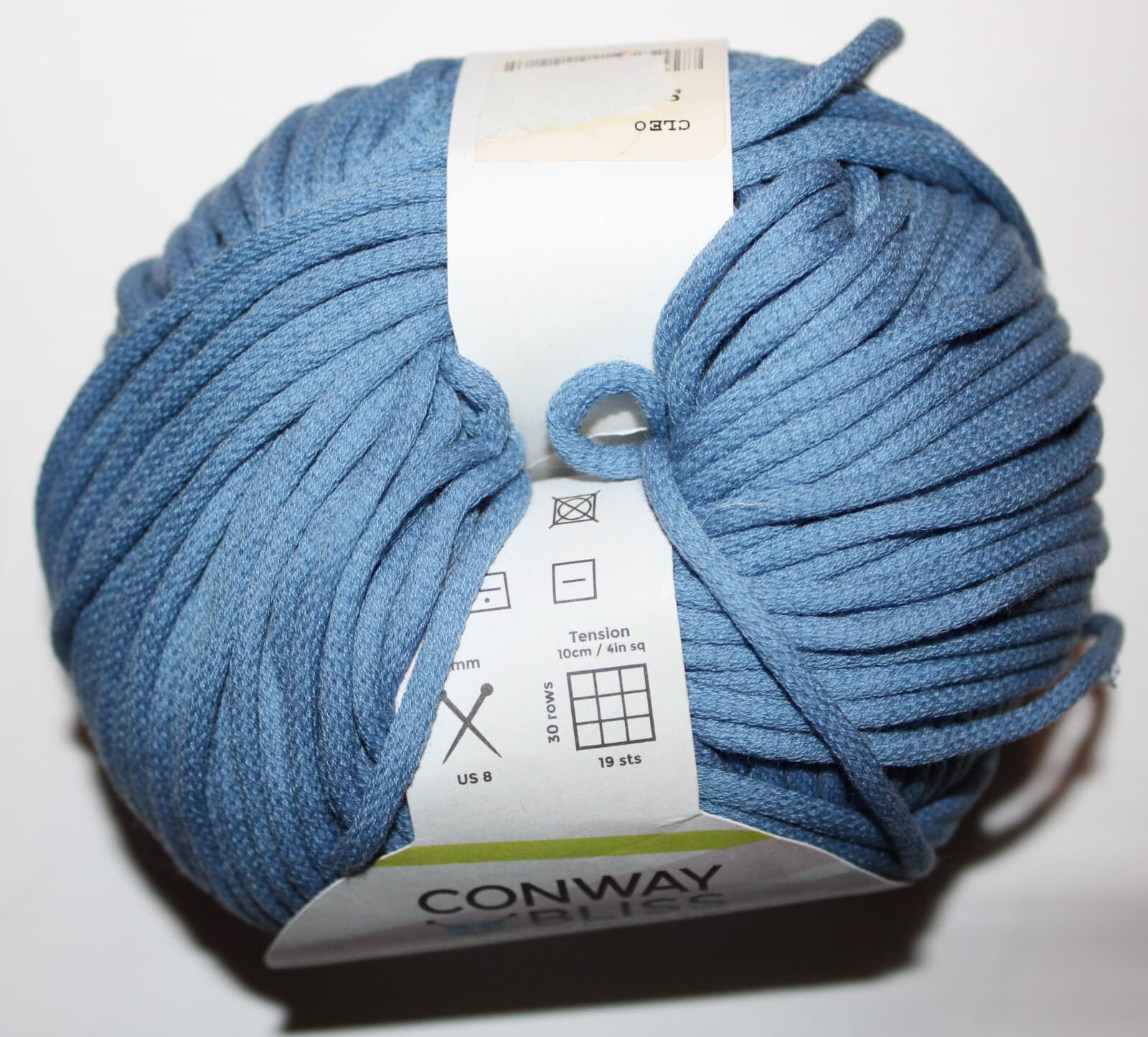 Plymouth Yarn Cleo Col 60004 Blue Cotton Nylon 50gr 98yd - Thumbnail 2