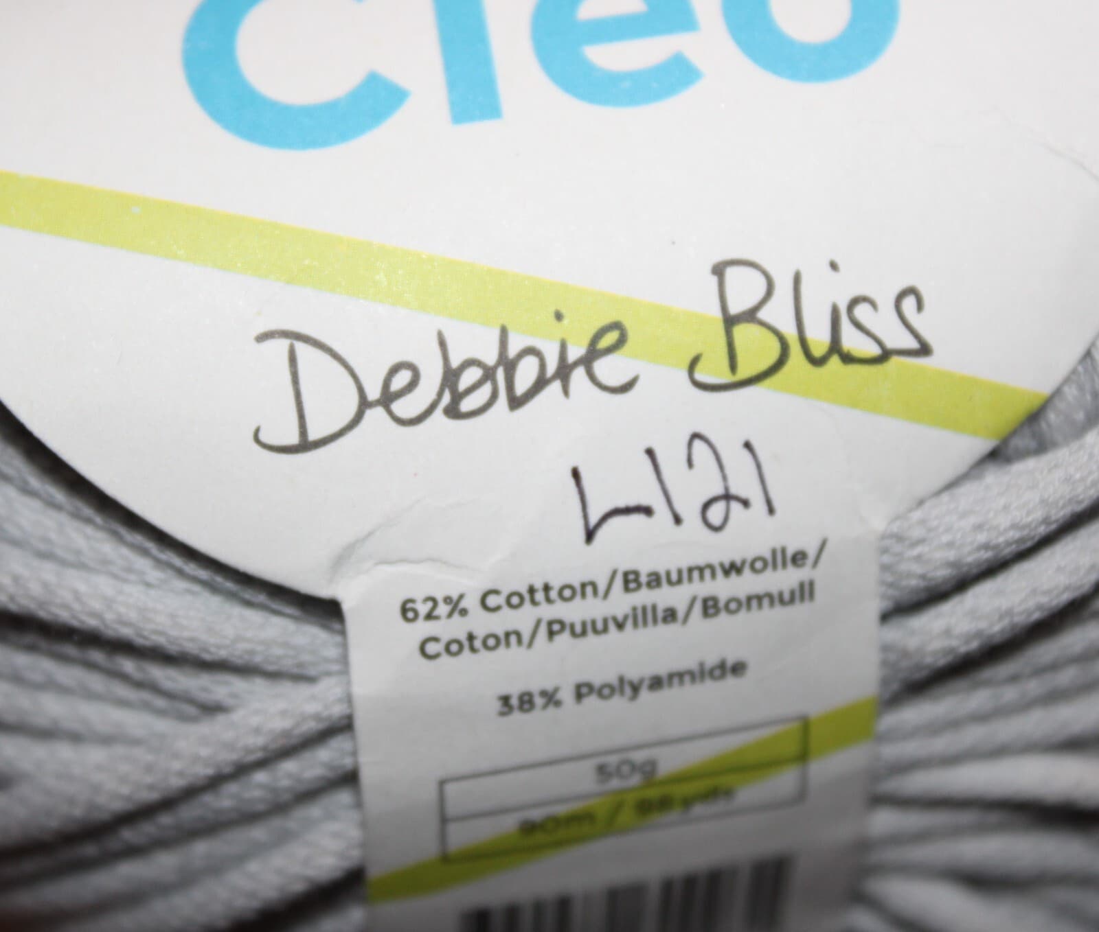 Plymouth Yarn Cleo Col 60003 Taupe Cotton Nylon 50gr 98yd - Thumbnail 5