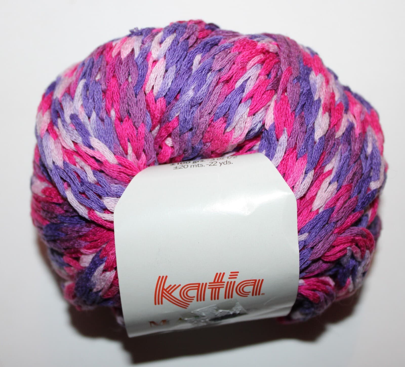 Katia Malindi Col 13 Pink Purple Mix 100% Acrylic 100gr 22yards - Thumbnail 2
