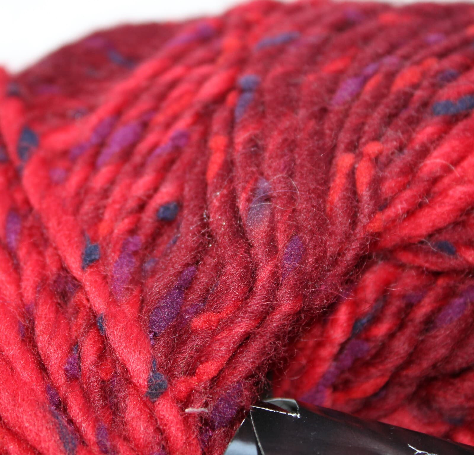 Ferner Wolle Filzmich! Tweed Red with Blue Virgin Wool Nylon 200gr 200m - Thumbnail 2