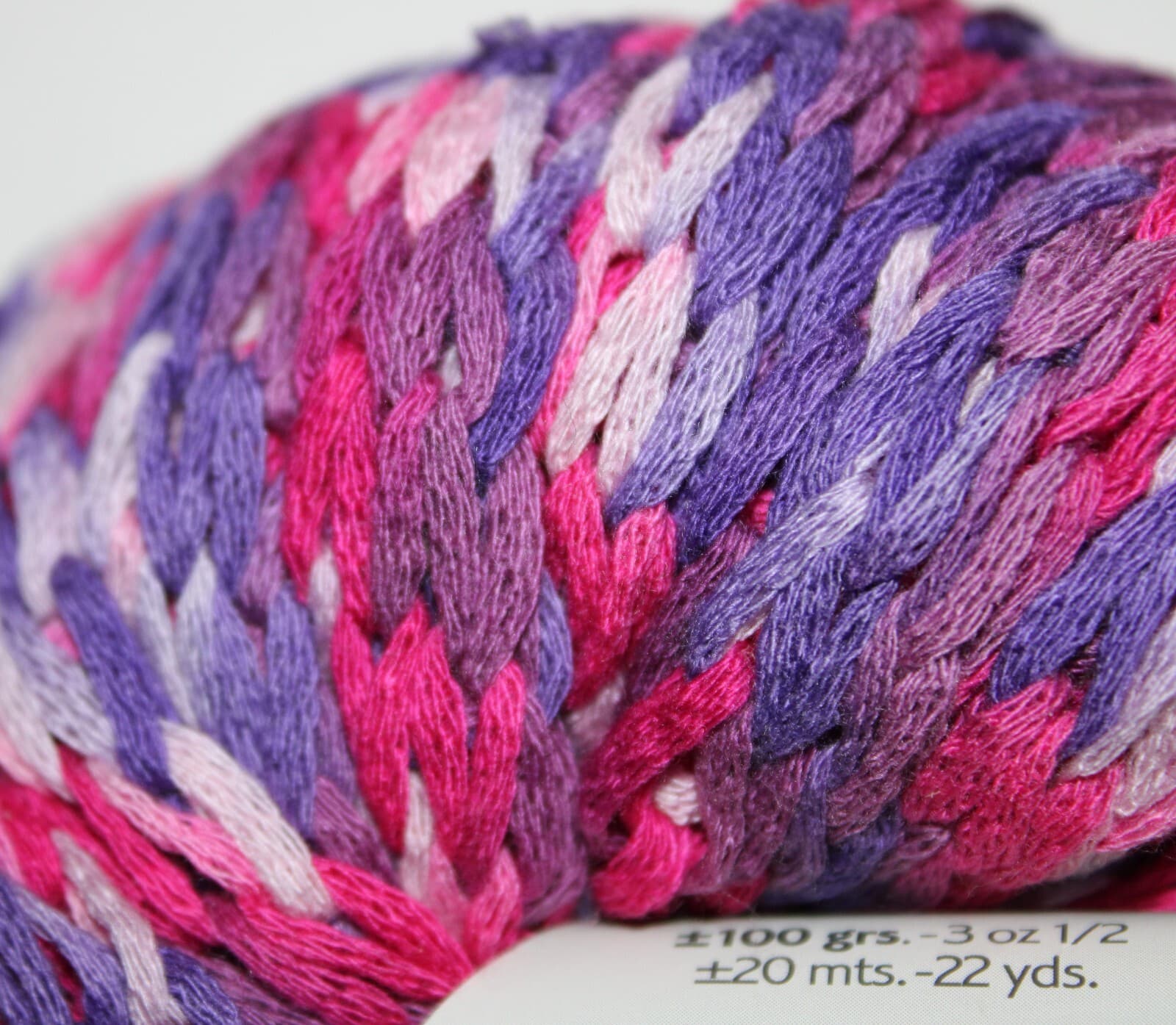 Katia Malindi Col 13 Pink Purple Mix 100% Acrylic 100gr 22yards - Thumbnail 3