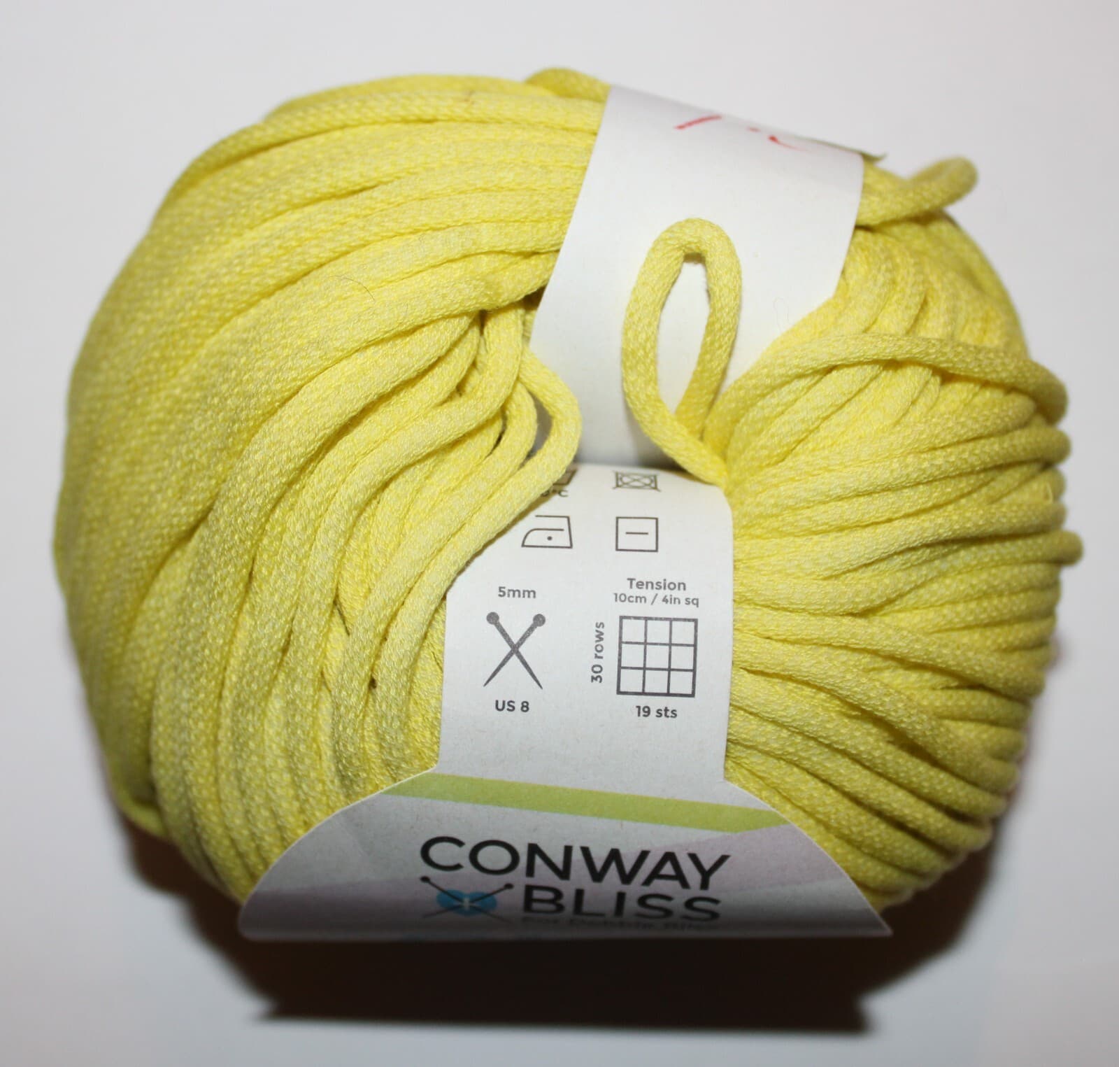 Plymouth Yarn Cleo Col 60007 Yellow Cotton Nylon 50gr 98yd - Thumbnail 2