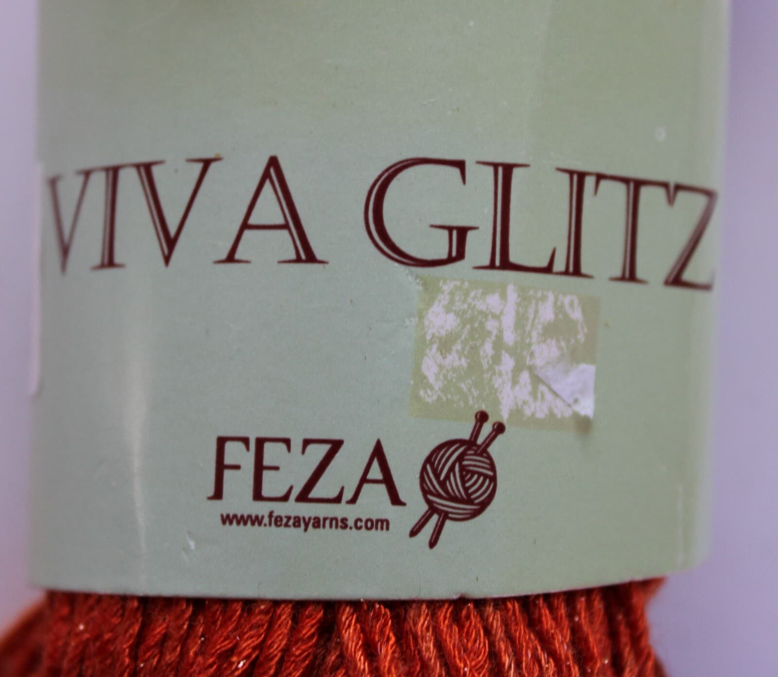Feza Yarn Viva Glitz Orange Pink Mix 85% Rayon 15% Metalic Yarn 110gr 252yd - Thumbnail 3