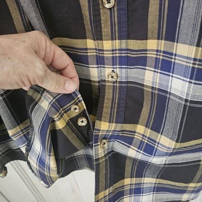Ridgecut Men's Toughwear Shirt 2XL Plaid Button Up Collared Short Sleeve Pockets - Thumbnail 6