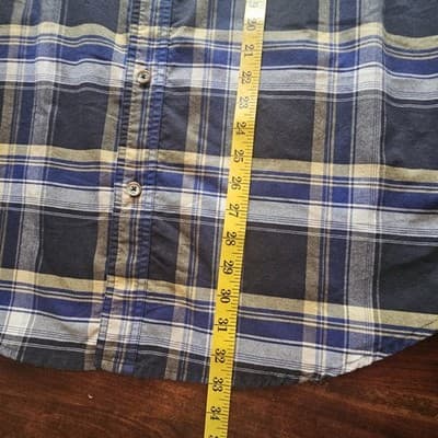 Ridgecut Men's Toughwear Shirt 2XL Plaid Button Up Collared Short Sleeve Pockets - Thumbnail 10