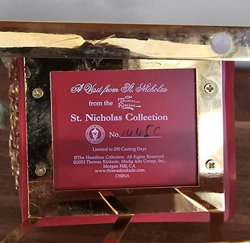 2003 Thomas Kinkade "A Visit From St. Nicholas" St. Nicholas Collection - Thumbnail 5