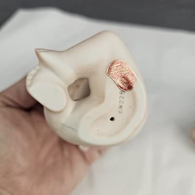 Lefton Kewpie Figurines Cute Babies Bisque Porcelain Set Of 2 Made in Japan - Thumbnail 9