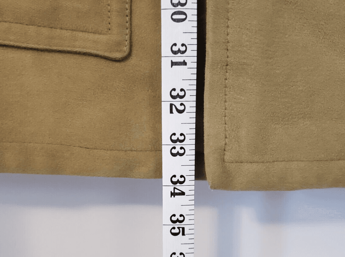 VINTAGE Stratojac Suede Look Pile Lining Coat Jacket Men Size 38 - Thumbnail 4