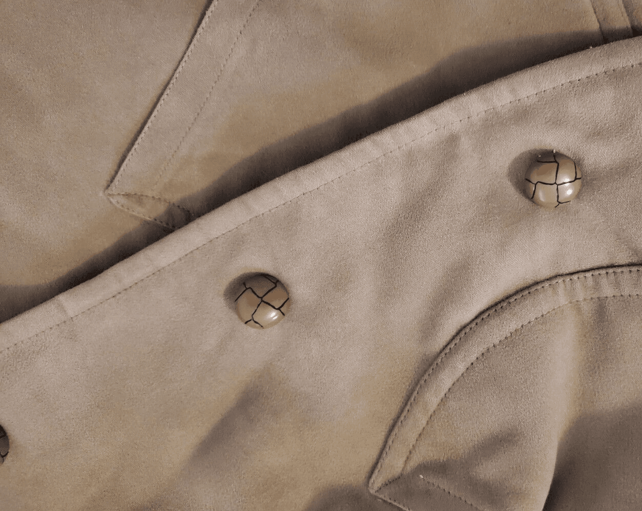 VINTAGE Stratojac Suede Look Pile Lining Coat Jacket Men Size 38 - Thumbnail 13