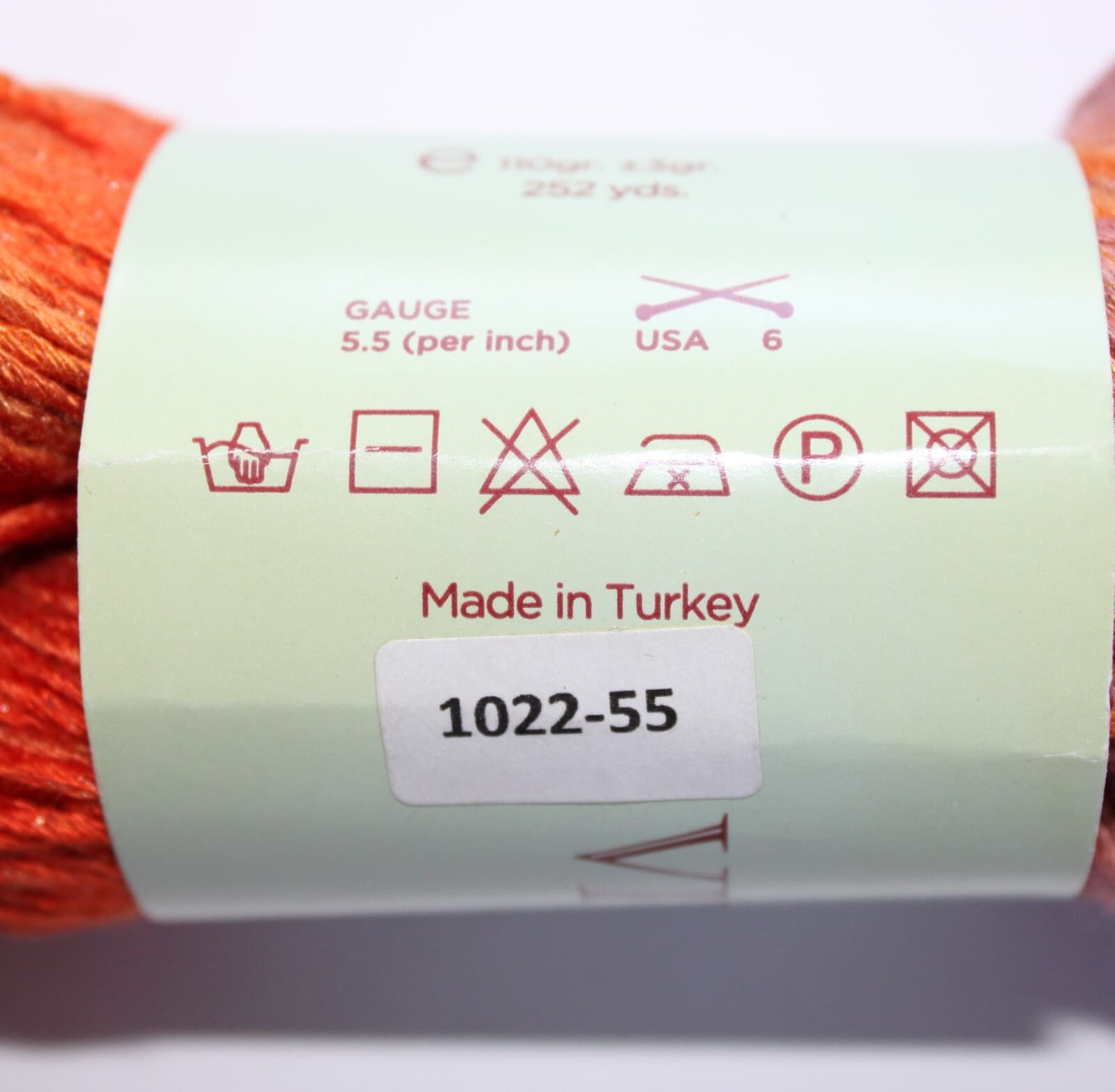 Feza Yarn Viva Glitz Orange Pink Mix 85% Rayon 15% Metalic Yarn 110gr 252yd - Thumbnail 5