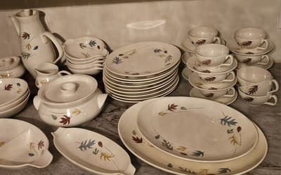 Franciscan Autumn Leaves Vintage Dinnerware Very Good Cond Earthenware MCM - Thumbnail 3