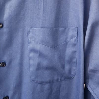 Geoffrey Beene Men's Button Up Long Sleeve Shirt Blue Medium 15.5 32/33 - Thumbnail 4