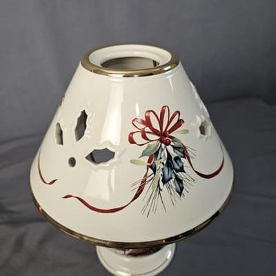 Lenox Christmas Winter Greetings Candle Lamp Cardinal Tea Light Lamp - Thumbnail 5