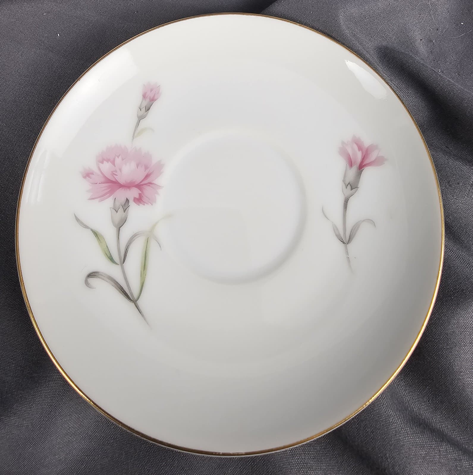 8 Sets, Royal Court Pink Carnation DEMITASSE Tea Cup & Saucer Cappuccino Japan - Thumbnail 7