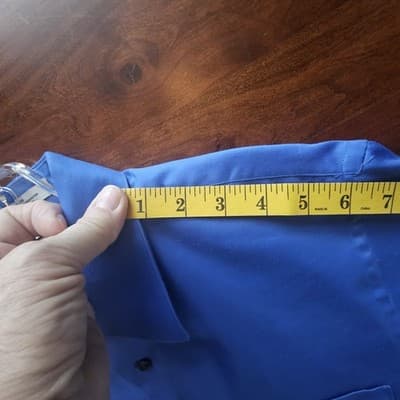 Geoffrey Beene Men's Button Up Long Sleeve Shirt Blue Medium 15.5 32/33 - Thumbnail 10