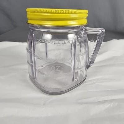 Oster Osterizer Mini Blend Container Vintage Blender Store Jars Plastic 8oz - Thumbnail 3