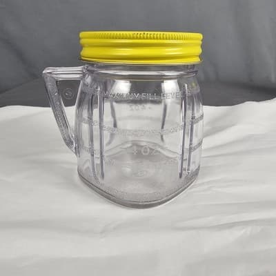 Oster Osterizer Mini Blend Container Vintage Blender Store Jars Plastic 8oz - Thumbnail 4